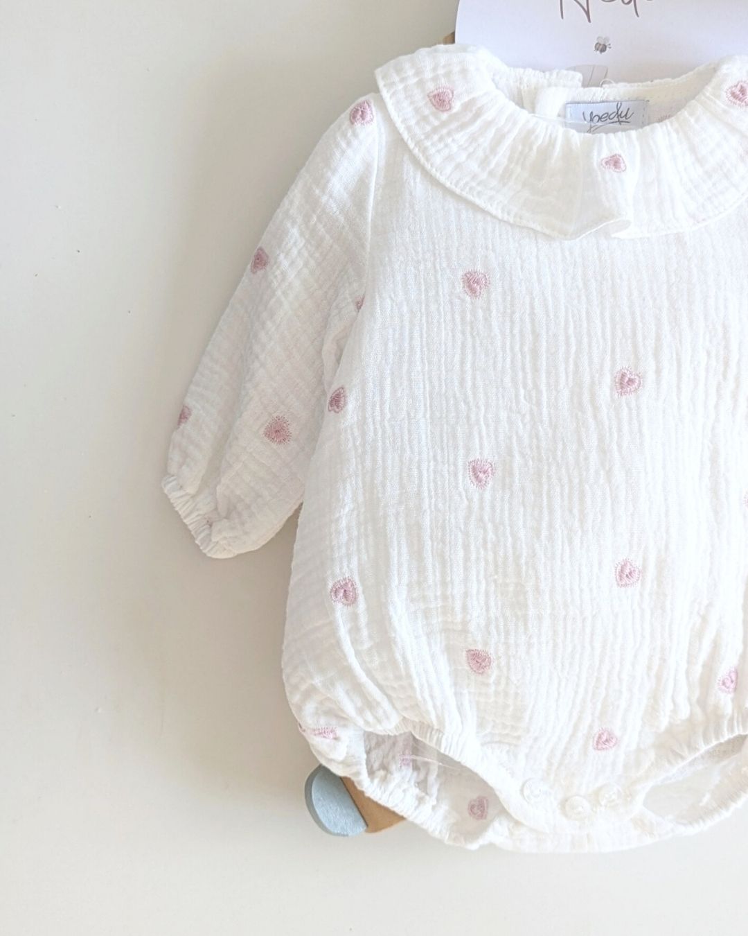 Body Bebé Rosa Familia Algodón - Yoedu