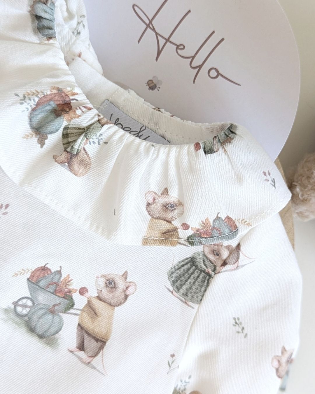 Body Bebé Rosa Familia Lana  - Yoedu