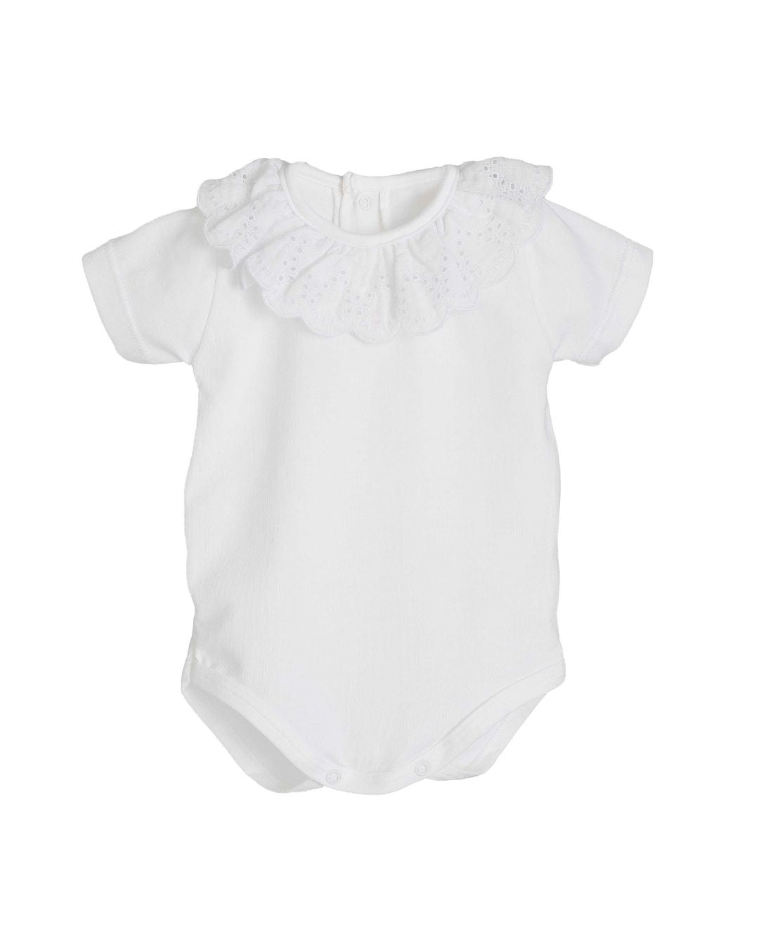Body mango Corta PALANI Blanco - Calamaro
