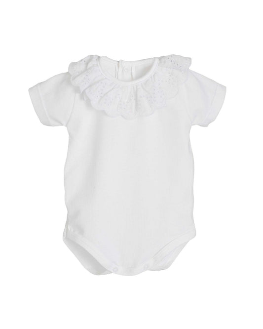 Body mango Corta PALANI Blanco - Calamaro