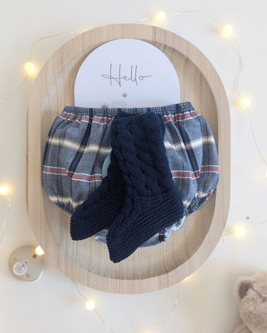 Bota Bebé Trenzas Marino 25727 - Juliana