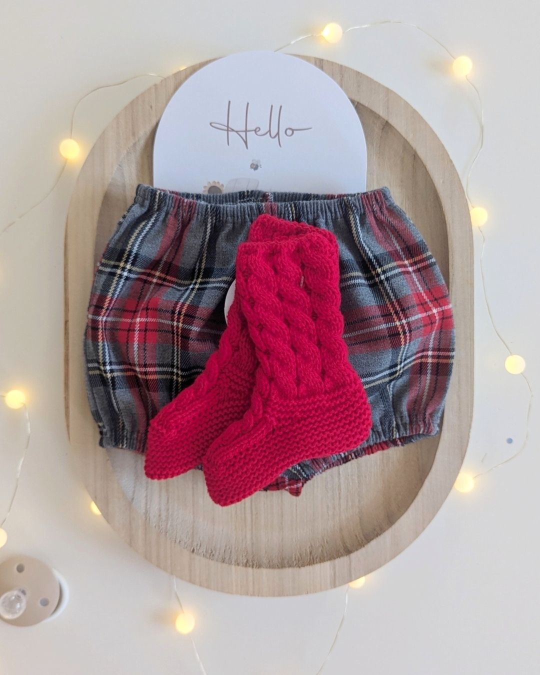 Bota Bebé Trenzas Rojo 25727 - Juliana