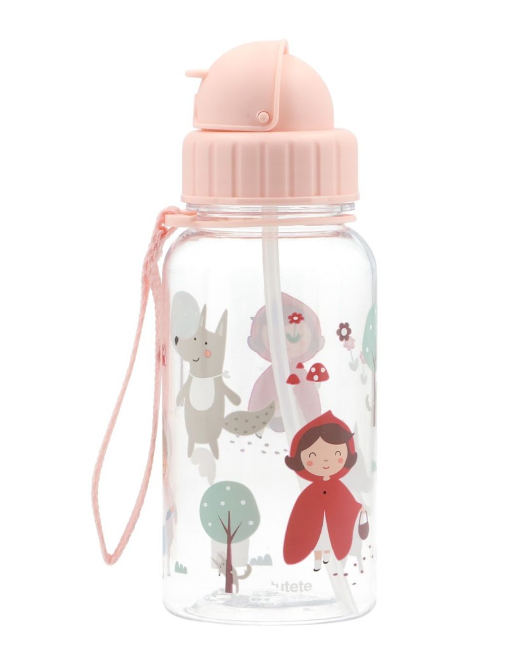 Botella Plástico Little Red ❤ Caperucita Roja - Tutete