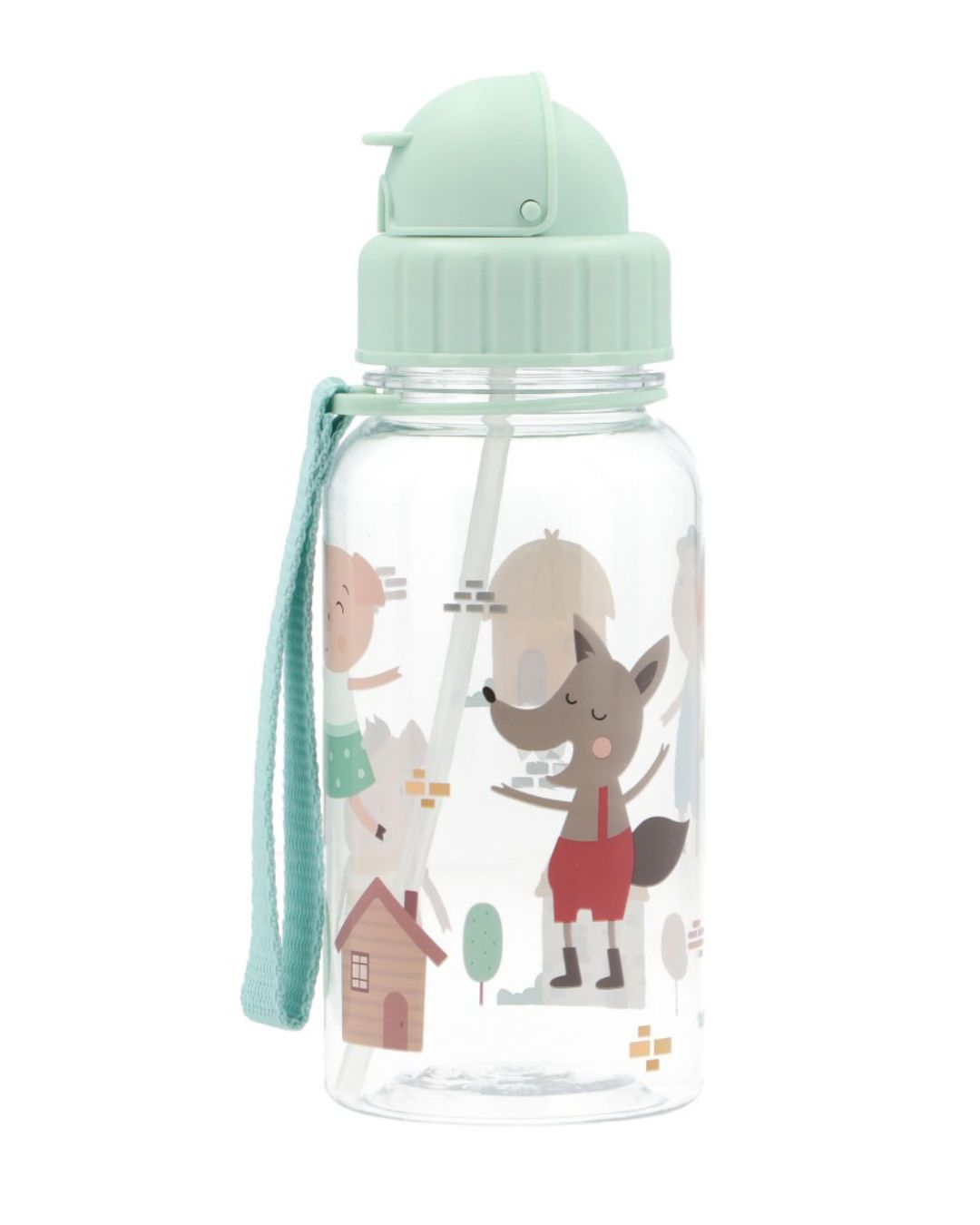 Botella Plástico The Three Little Pigs 🐷 Los tres Cerditos - Tutete
