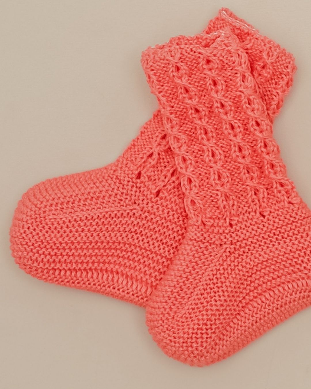 Botitas Calcetín Ochos Verano Coral - Pangasa Baby