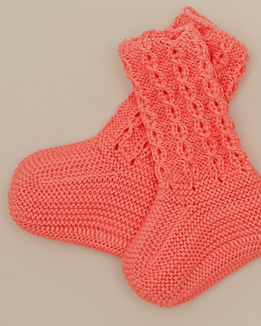 Botitas Calcetín Ochos Verano Coral - Pangasa Baby