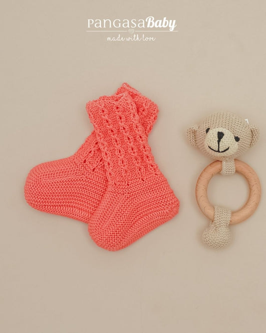 Botitas Calcetín Ochos Verano Coral - Pangasa Baby