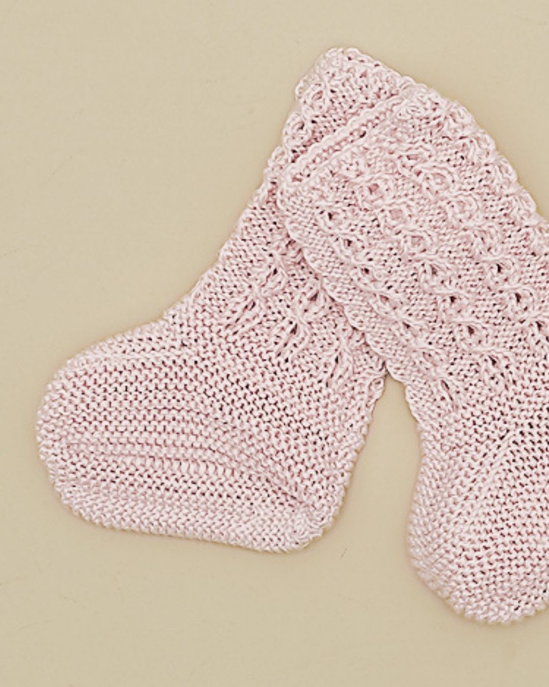 Botitas Calcetín Ochos Verano Rosa Empolvado - Pangasa Baby