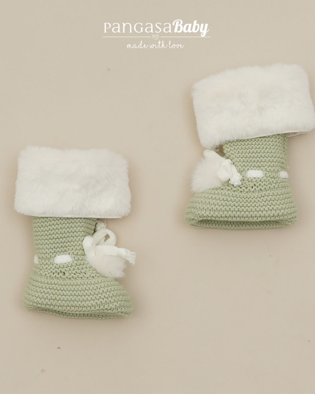Botitas Forro Polar Verde Hoja - Pangasa Baby