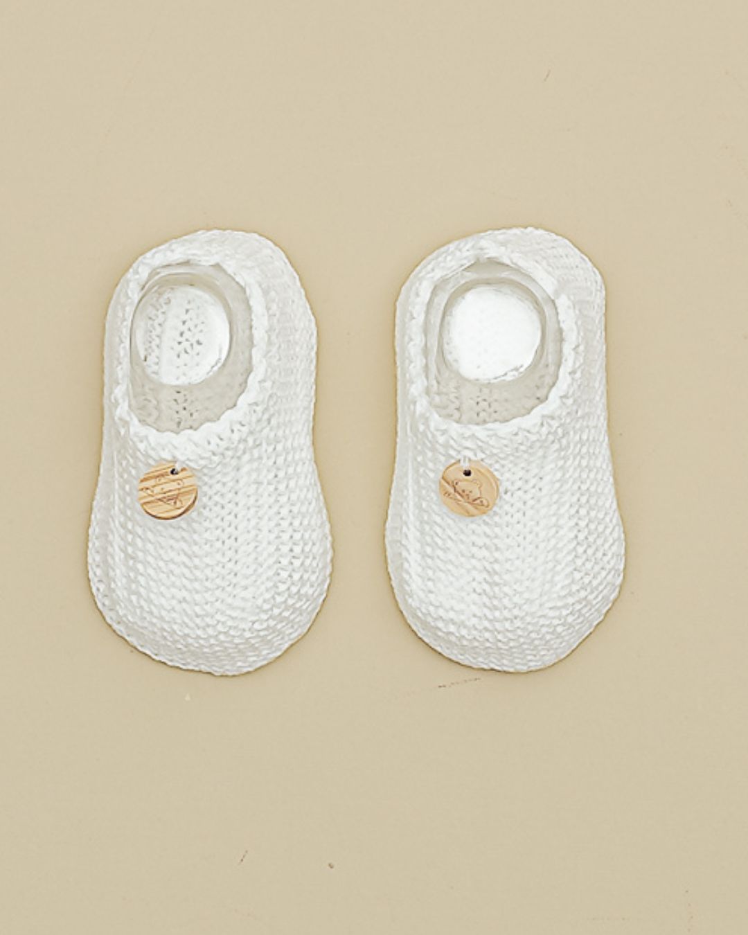 Botitas Zapatito Medalla Marfil - Pangasa Baby