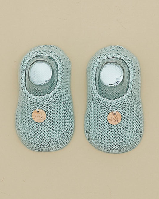 Botitas Zapatito Medalla Verde Mint - Pangasa Baby