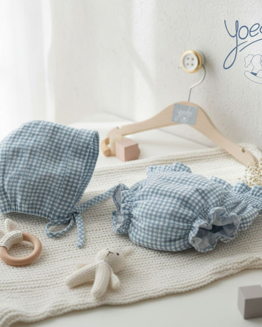 Braguita y capota VICHY Azul 3995VER-26 - Yoedu