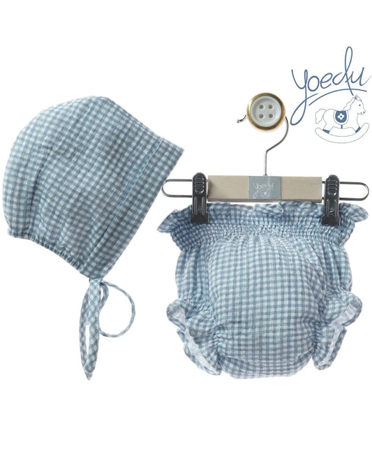 Braguita y capota VICHY Azul 3995VER-26 - Yoedu