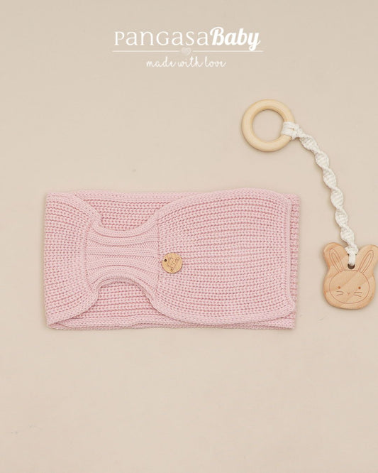 Bufanda Punto Perlado Rosa Empolvado 1415703 - Pangasa Baby