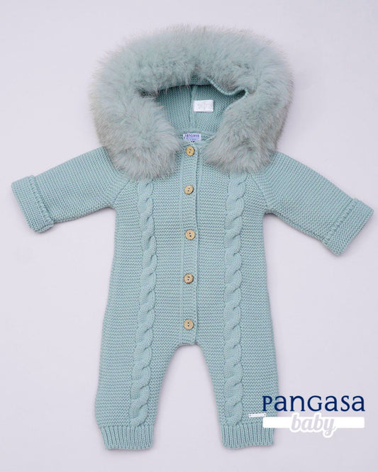 Buzo Ochos Pelo Natural Sintetico Verde Mint - Pangasa Baby