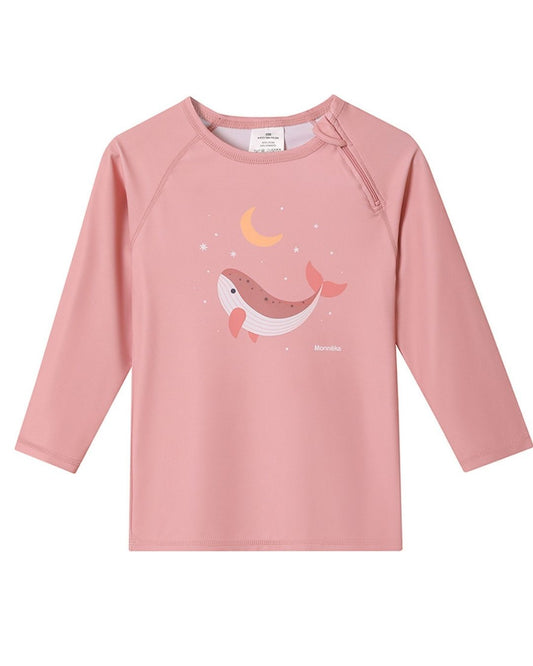 Camiseta Protección Solar Manga Larga WHALE PINK - Tutete