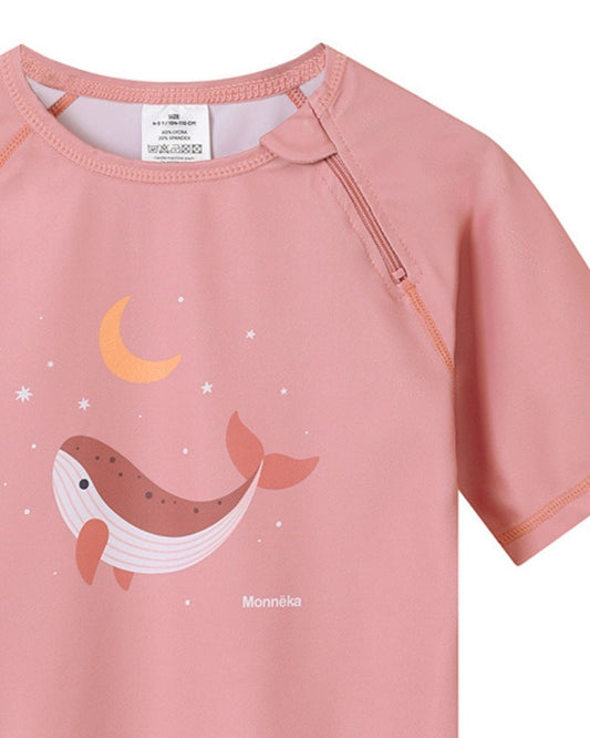 Camiseta Protección Solar WHALE PINK - Tutete