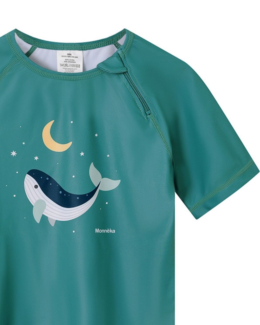 Camiseta Protección Solar WHALE TEAL - Tutete