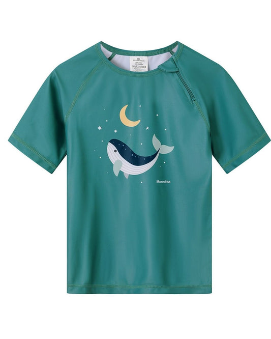 Camiseta Protección Solar WHALE TEAL - Tutete