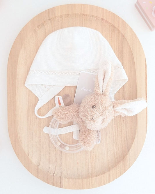 Capota Bebé hilo OTTAWA Blanco Roto - Martín Aranda