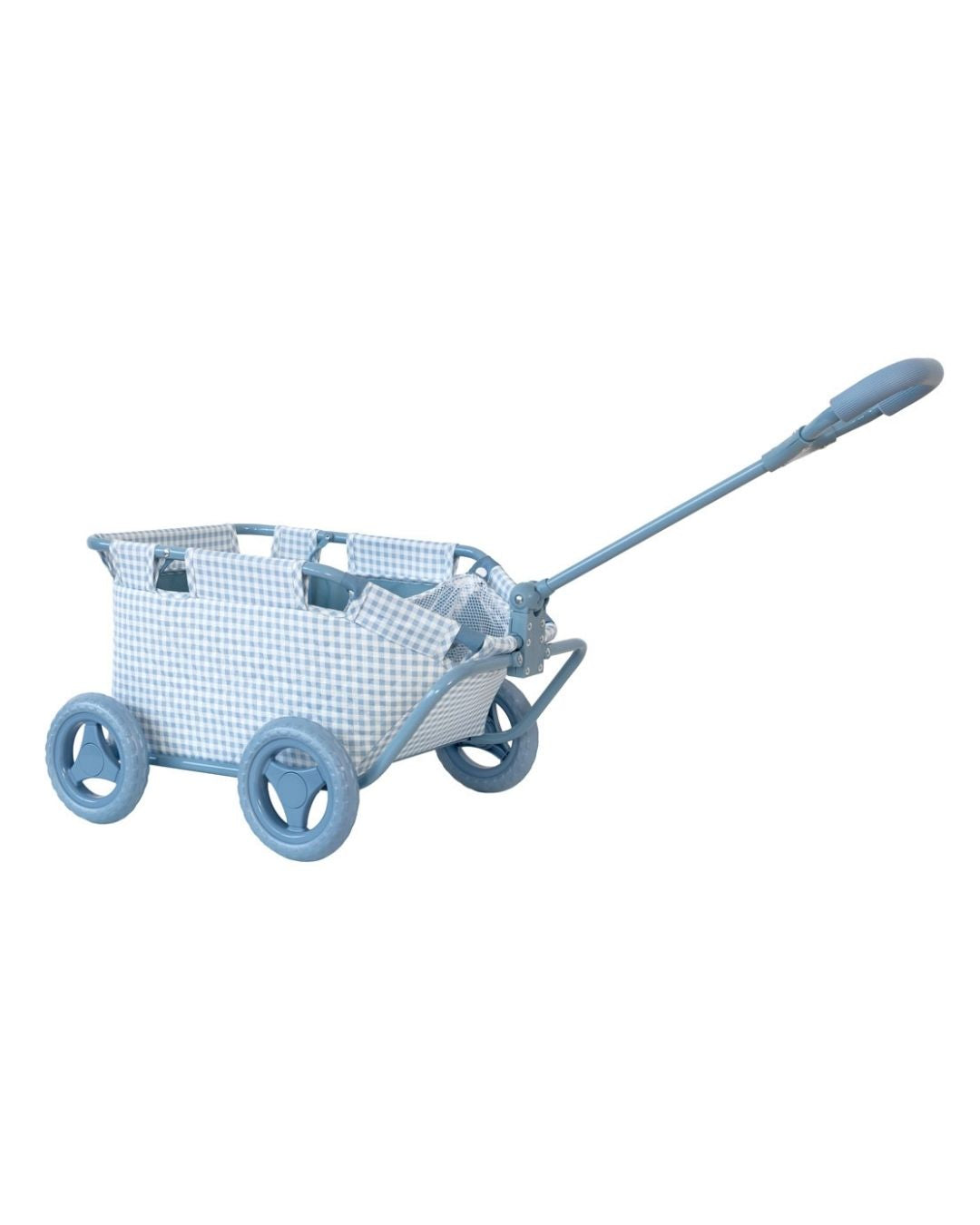 Carrito Para Juguetes Vichy Blue - Monnëka Tutete