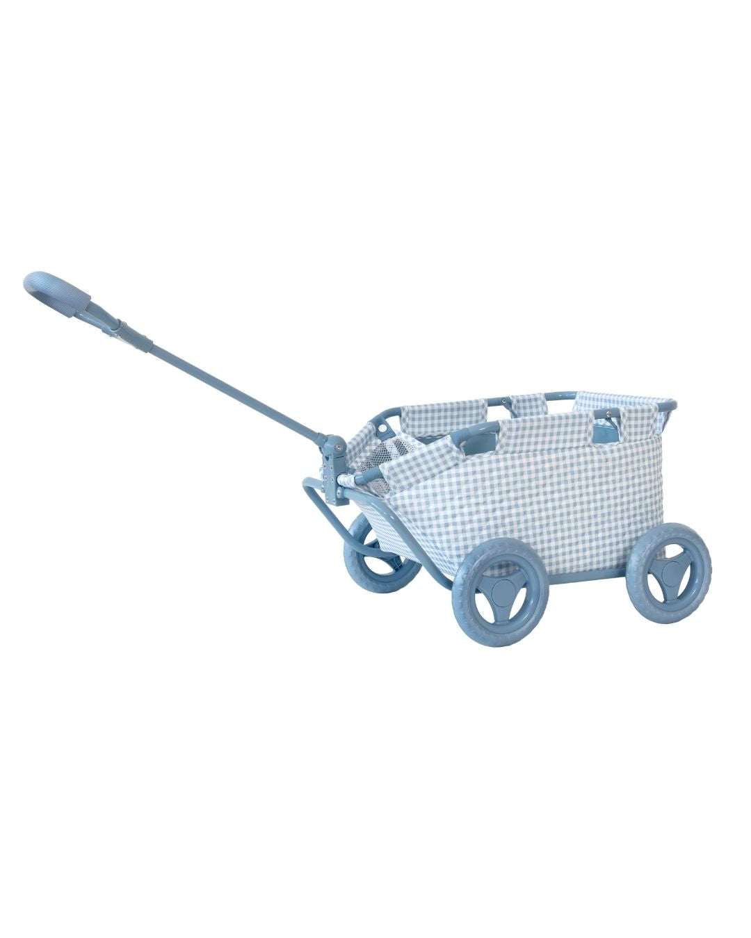 Carrito Para Juguetes Vichy Blue - Monnëka Tutete