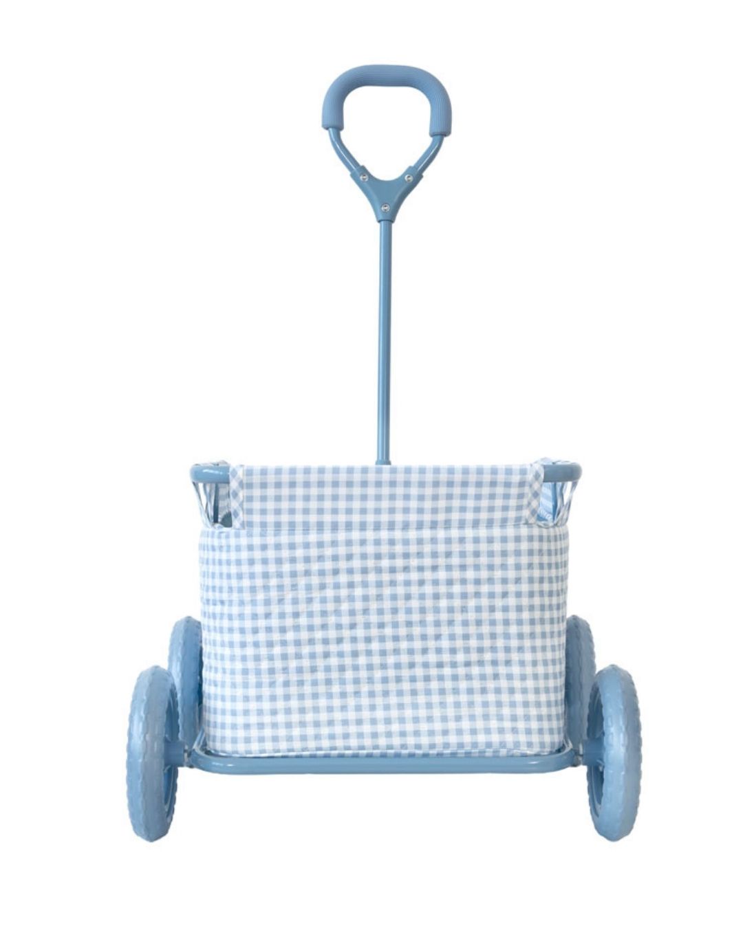 Carrito Para Juguetes Vichy Blue - Monnëka Tutete