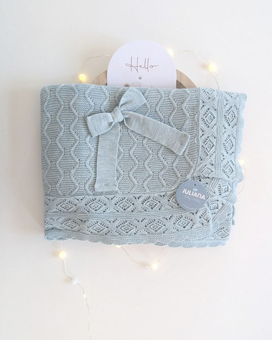 Chal Aranes Rombos Verde Menta 25517 - Juliana