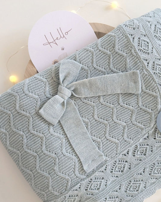 Chal Aranes Rombos Verde Menta 25517 - Juliana