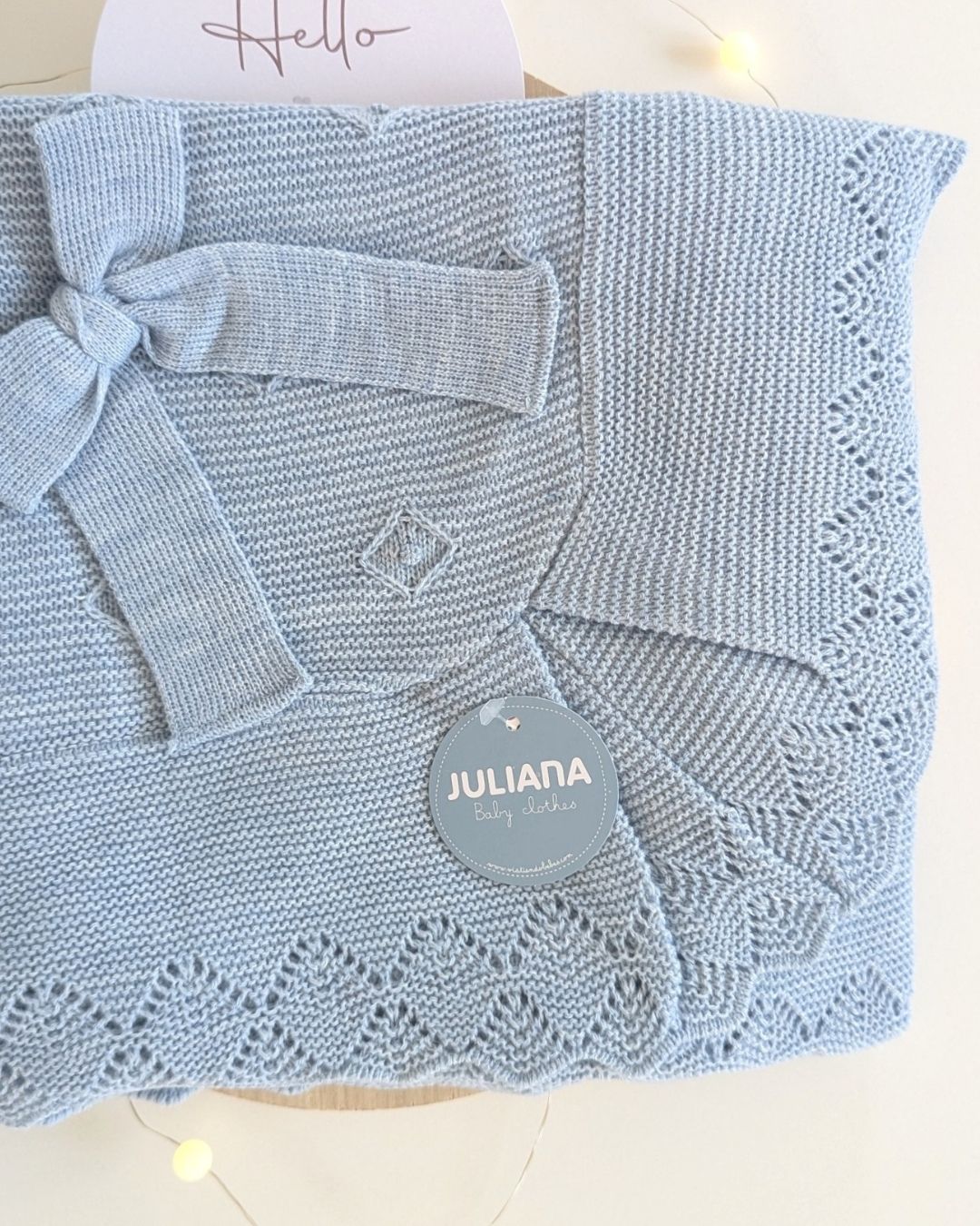 Chal Bebé Volante Rombos Azul 25519 - Juliana