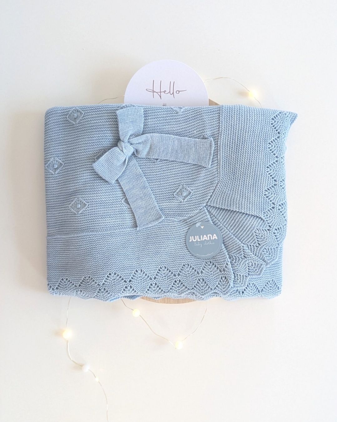 Chal Bebé Volante Rombos Azul 25519 - Juliana