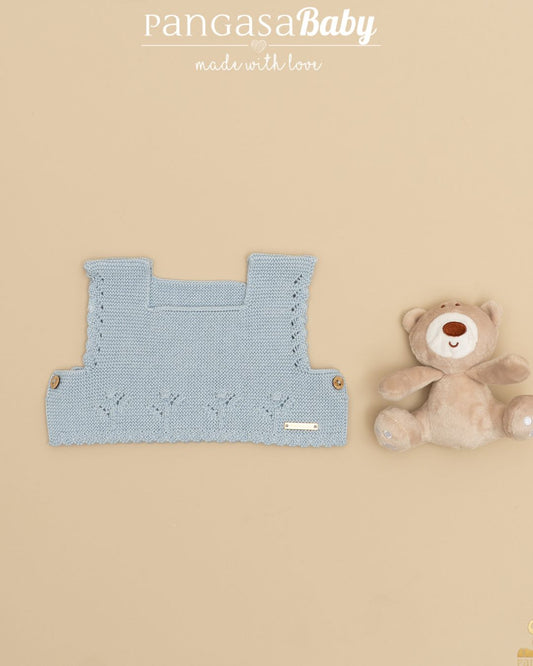 Chaleco Algodón Celeste Empolvado Edición Limitada - Pangasa Baby