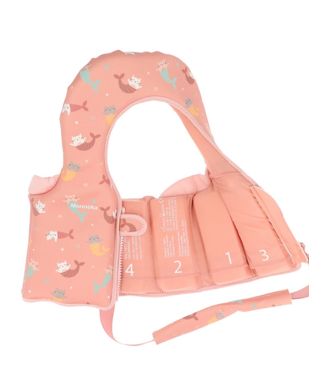 Chaleco Flotador Aprendizaje MERMAID CATS 1-2 Años - Tutete