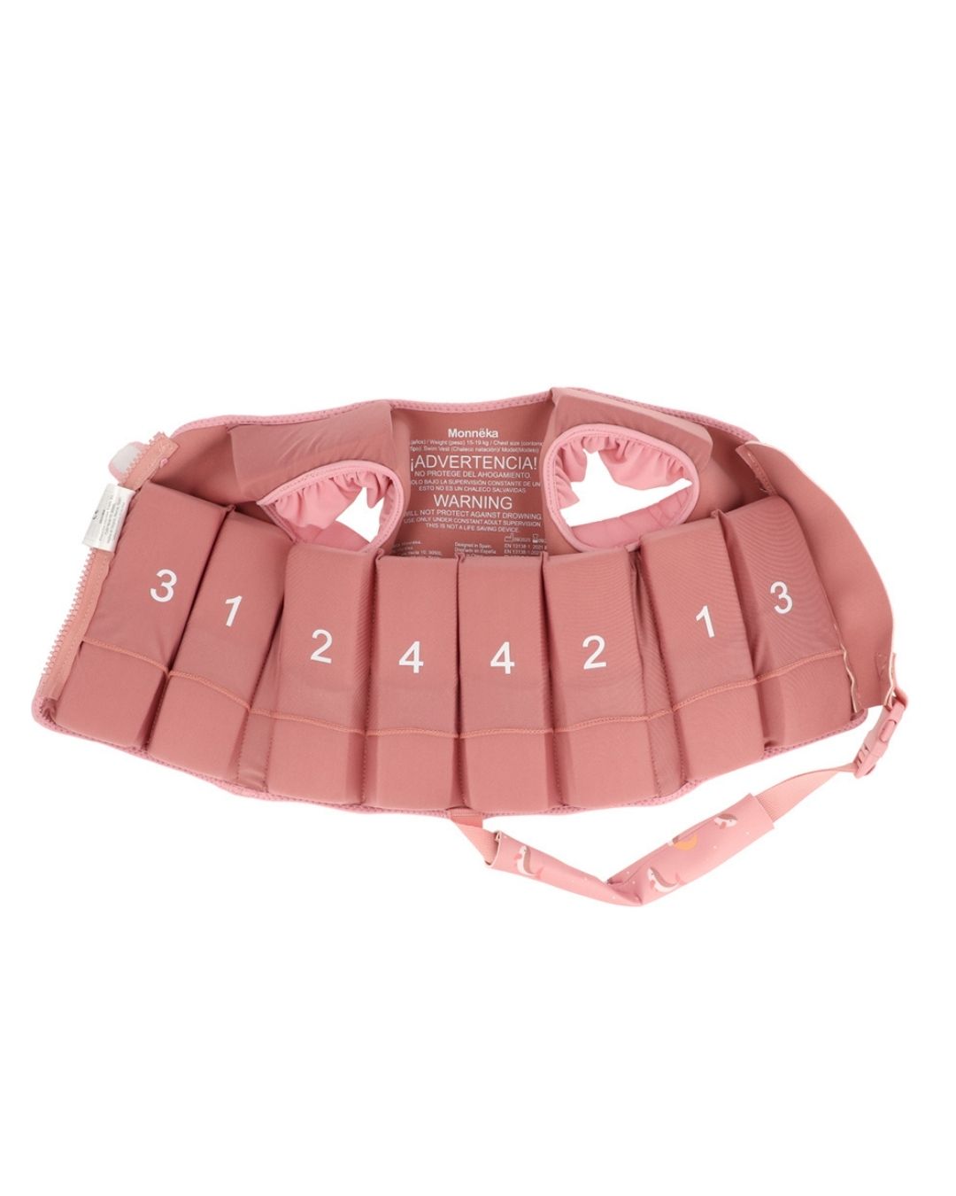 Chaleco Flotador Aprendizaje WHALE PINK - Tutete