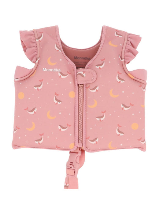 Chaleco Flotador Aprendizaje WHALE PINK - Tutete