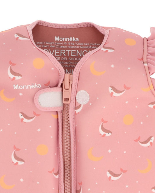 Chaleco Flotador Aprendizaje WHALE PINK - Tutete