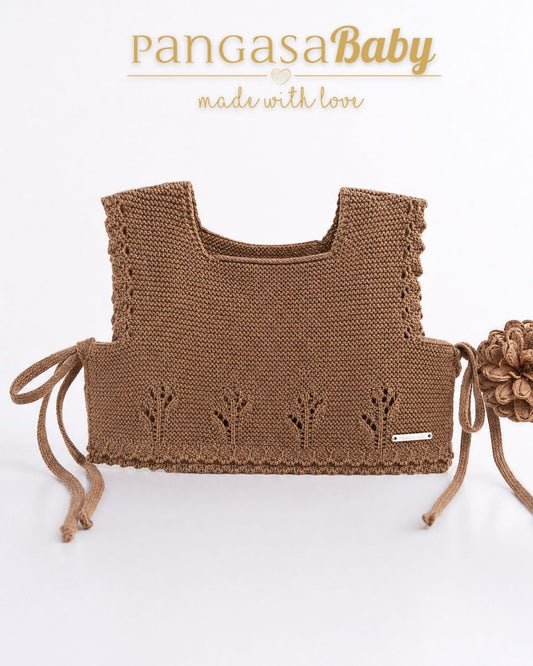 Chaleco Punto Chocolatte - Basic Collection Pangasa Baby