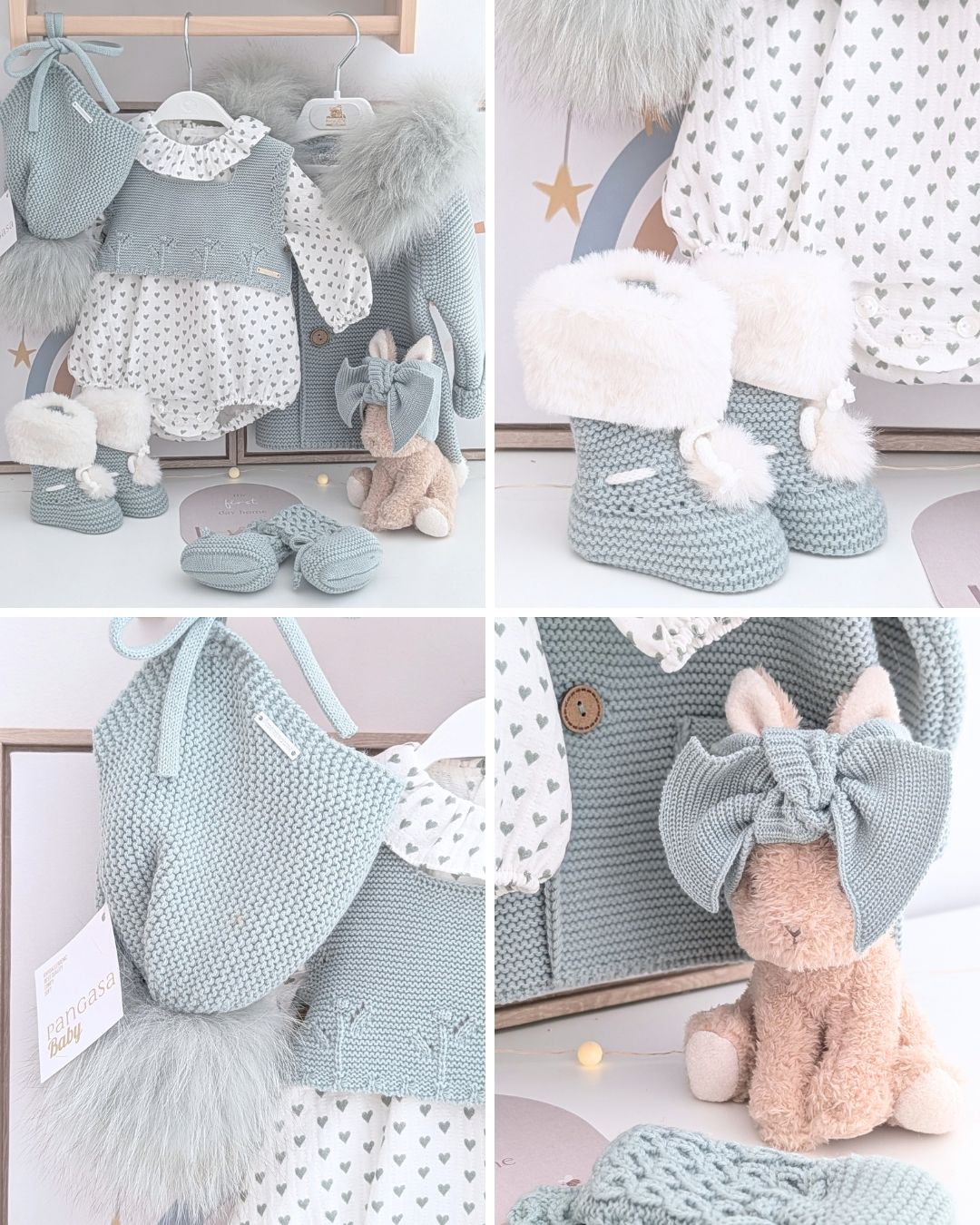 Chaleco Punto Verde Mint - Basic Collection Pangasa Baby