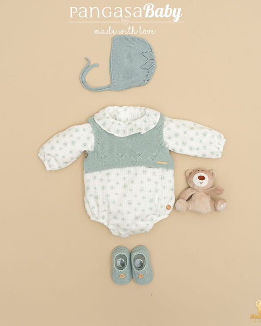 Chaleco Algodón Verde Mint Edición Limitada - Pangasa Baby