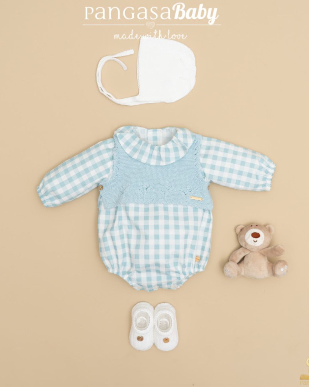 Chaleco Algodón Verde Agua Edición Limitada - Pangasa Baby