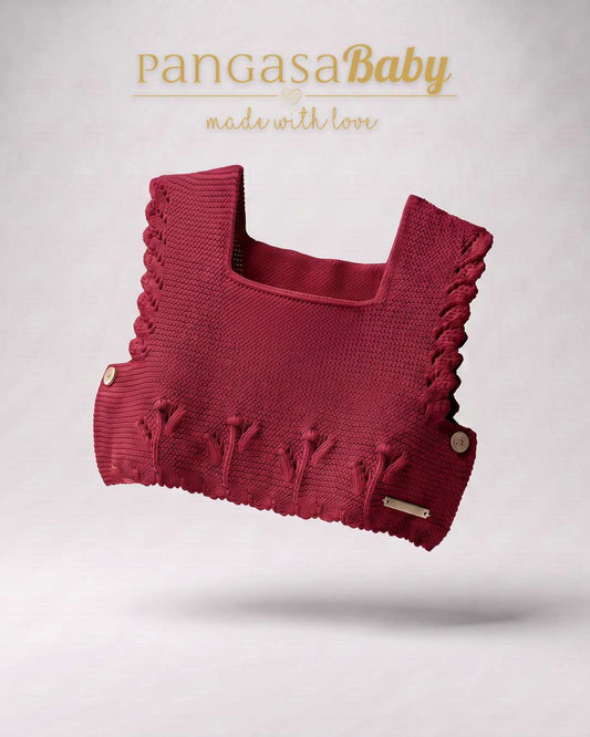 Chaleco Punto Granate - Basic Collection Pangasa Baby