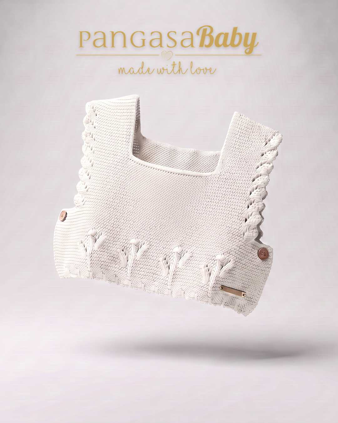Chaleco Punto Marfil - Basic Collection Pangasa Baby