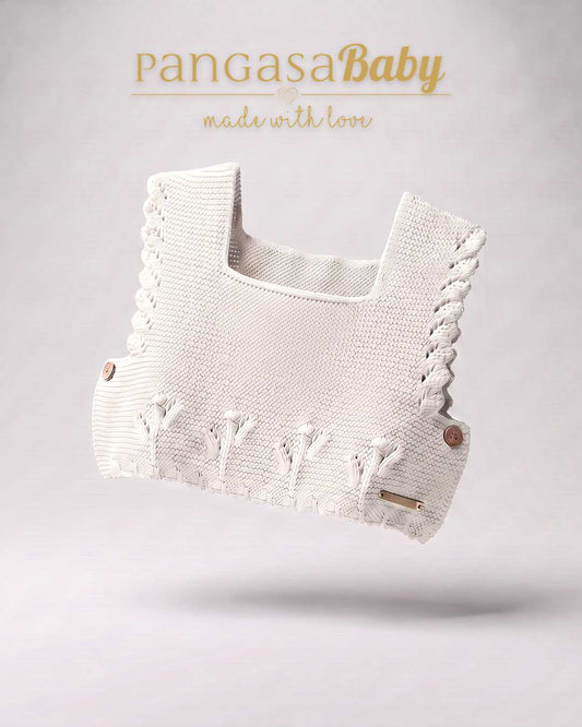 Chaleco Punto Marfil - Basic Collection Pangasa Baby