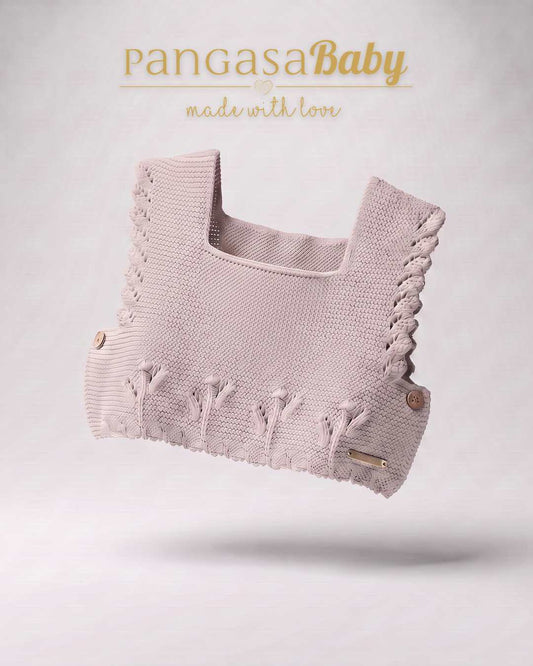 Chaleco Punto Rosa Empolvado - Basic Collection Pangasa Baby