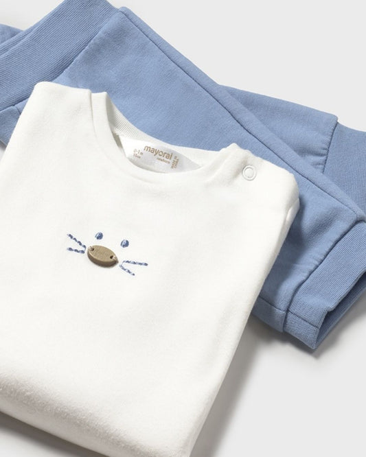 Chandal 3 Piezas Bebe Niño Conejitos Azul 26220 - Mayoral
