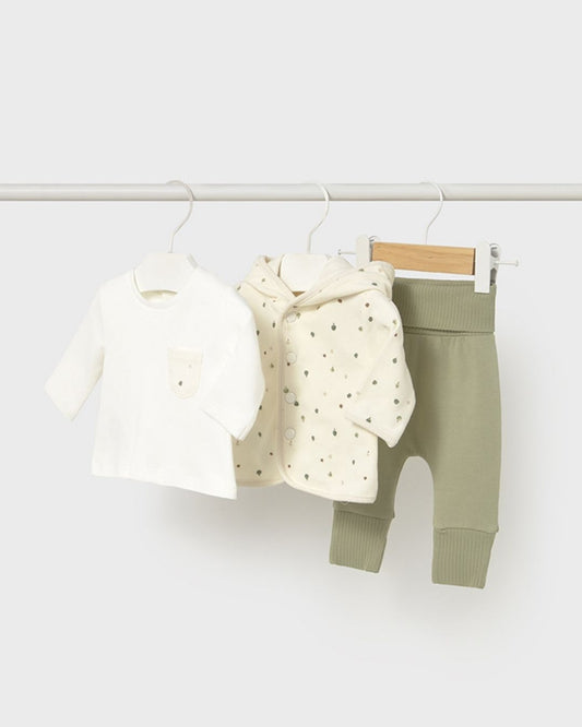 Chandal 3 Piezas Bebe Niño Verde Salvia 26310 - Mayoral