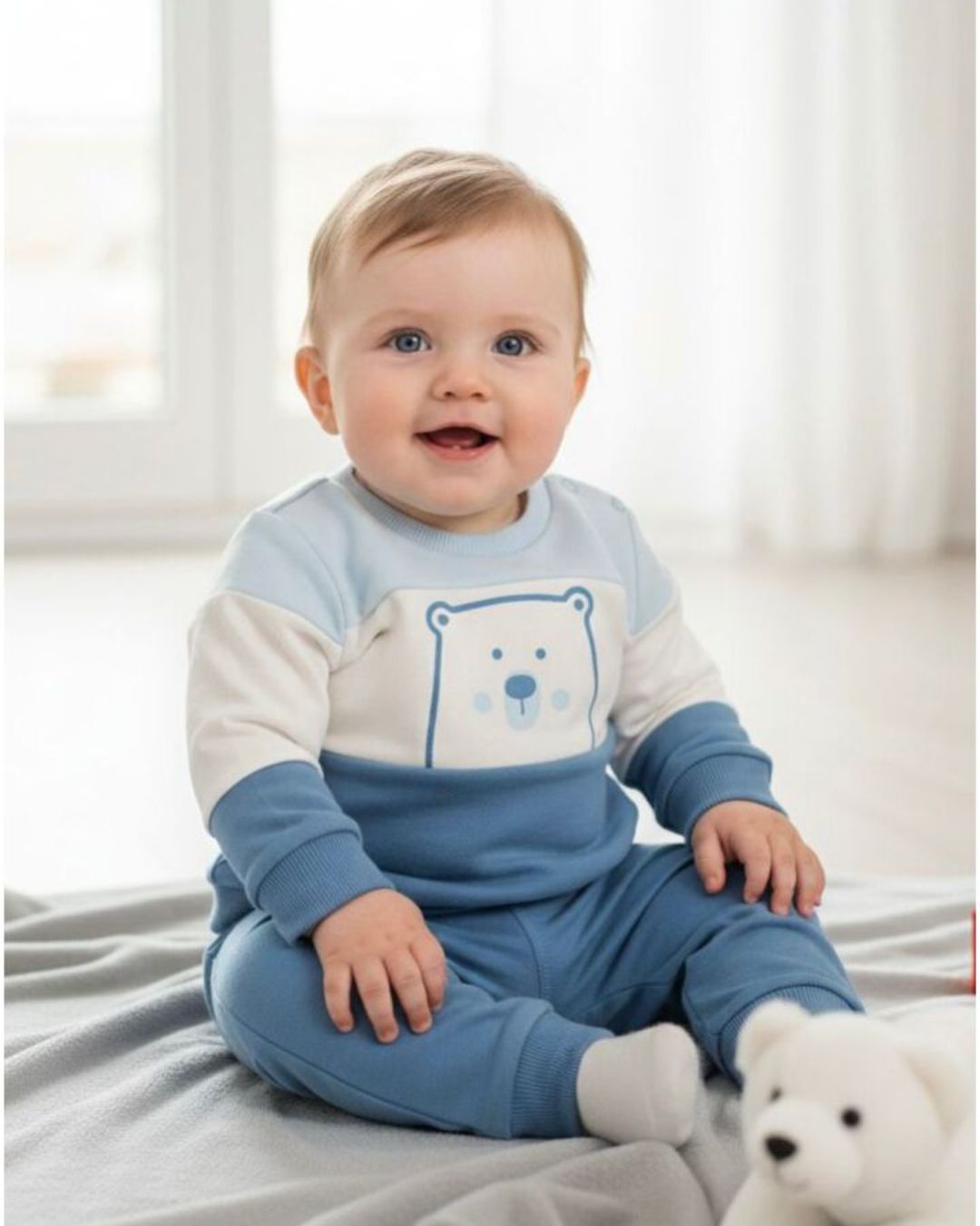 Chándal Bebé Oso Polar Celeste - Street Monkey 352003