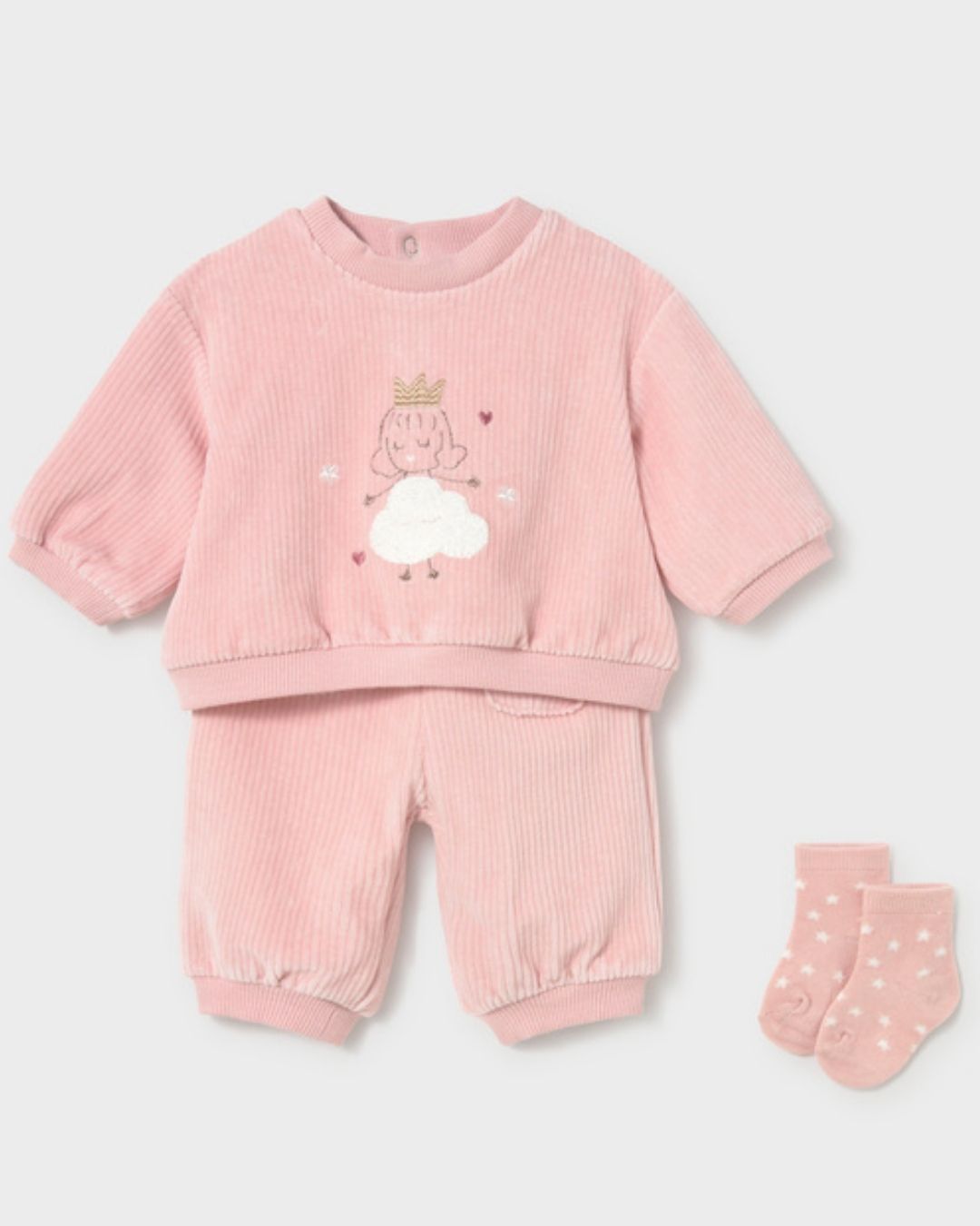 Chándal Con Calcetines Princesa Rosa Baby  - Mayoral