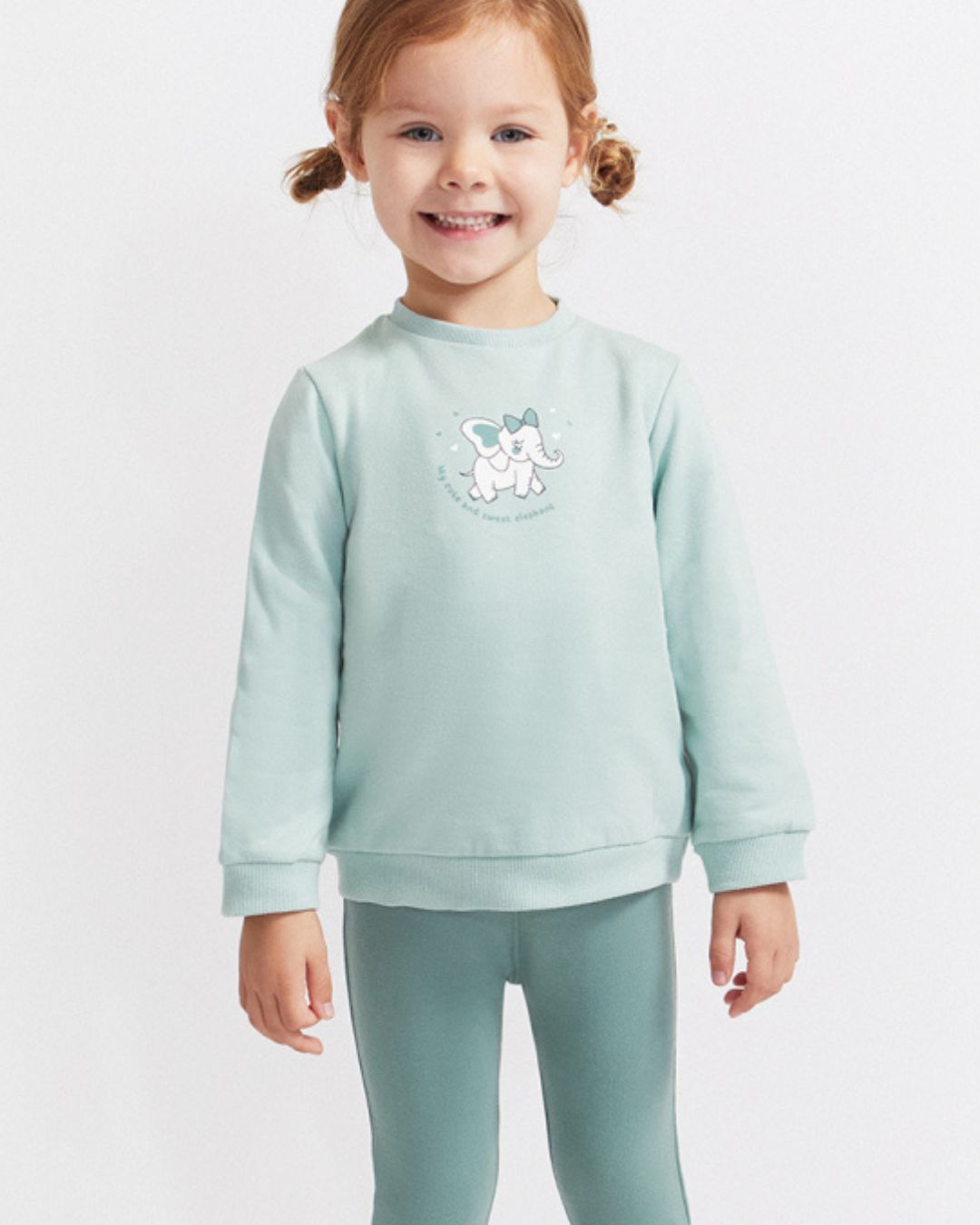 Chándal Bebé Niña Elefante Azul Verdoso - Street Monkey