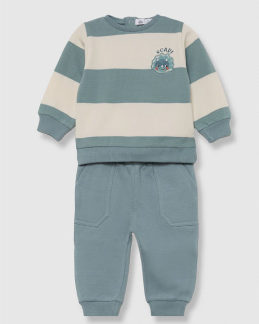 Chándal Niño Rayas Verde 364035 - Street Monkey